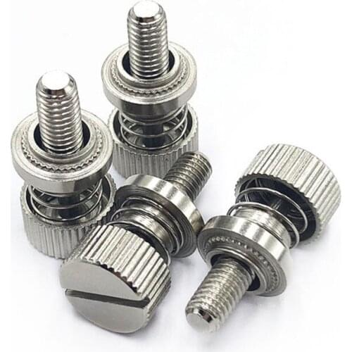 Panel Cabinet Pressure Riveting Knurled Hand twist Screw M4x20mm 304 Stainless Steel Screw And Nut