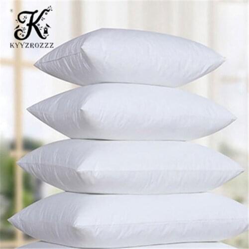 White Pillow Home Decor Pillow Textile with Filler Pillow Core Hotel Sofa Bed Supplies Cushion Filled Pillow 45x45CM