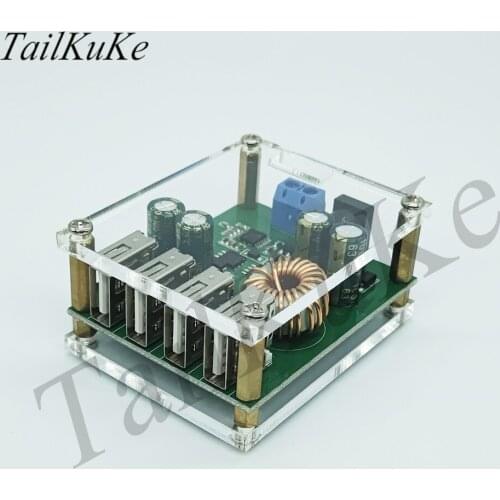 DCDC Step-down Module 9V12V24v36V48V60V to 5V/5A High Power On-board Stable Voltage Converter