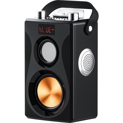 Portable Speakers Bluetooth Speaker HiFi Music Loudspeaker with Remote Control Mic Bass Outdoor Speaker Support Phone Holder FM