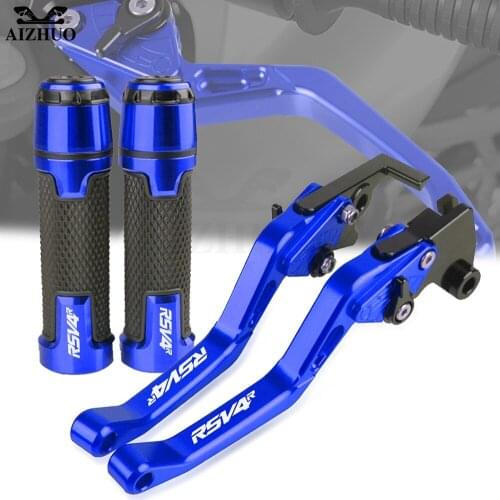 RSV 4 R Handlebar Grips FOR APRILIA RSV4R 2009-2019 2010 2014 2016 2018 CNC Aluminum Brakes Clutch Levers Motorcycle Adjustable
