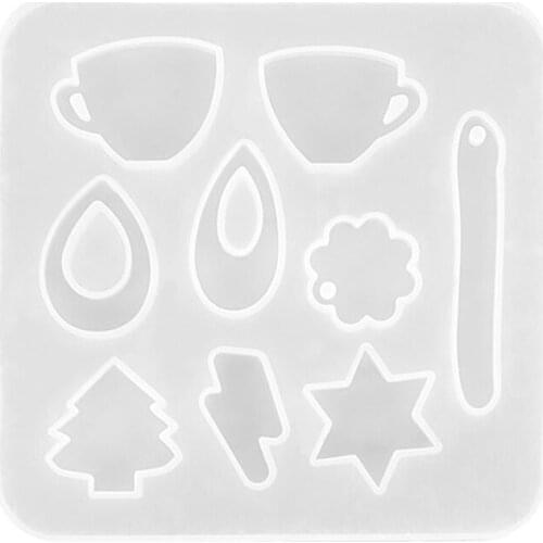 DIY Earrings Resin Mold Handmade Dangle Eearrings Silicone Mold UV Epoxy Moulds for Jewelry Making Tools