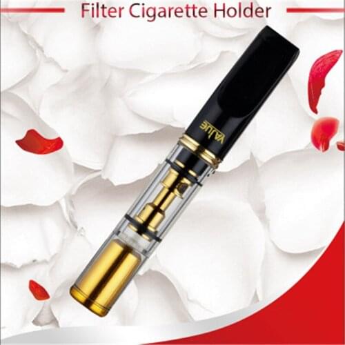 Resin Cigarette Holder Washable Heathy Filter Mouthpiece for Cigarettes Regular Size Reduce Tar Smoking Pipe