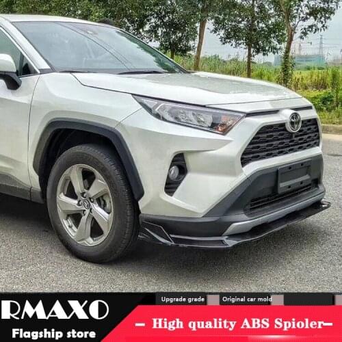 For TOYOTA Rav4 Body kit spoiler 2020-2021 Rav4 ABS Rear lip rear spoiler front Bumper Diffuser Bumpers Protector