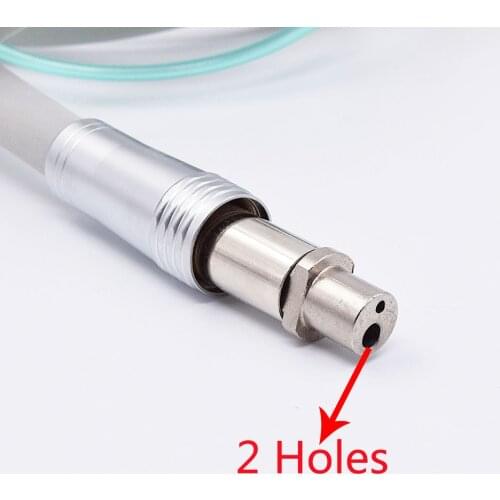1 pcs Dental 2 Holes Handpiece Hose Tube With Connector For High Speed Handpiece Dentistry Material