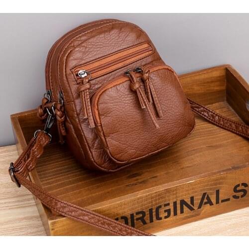 Women Shoulder Bag Fashion Pure Color Casual Tote Outdoor Bag Leather Solid Handbag Zipper Messenger Messenger Bags Sac 2021