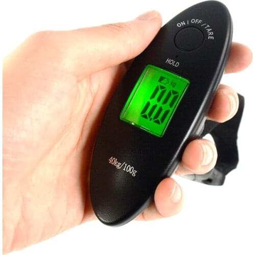 New 40kg/100g Portable LCD Digital Travel Hanging Luggage Scale Electronic Weigh Tare Function