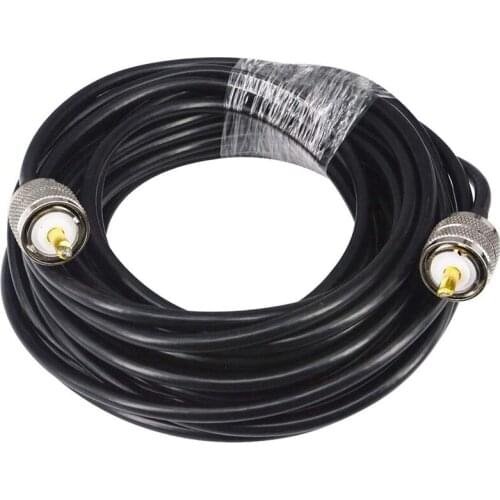 10M CB Radio RG58 Coaxial Cable PL259 Jumper UHF Male To Male Ham Radio Antenna Low Loss Extension Coax Cable