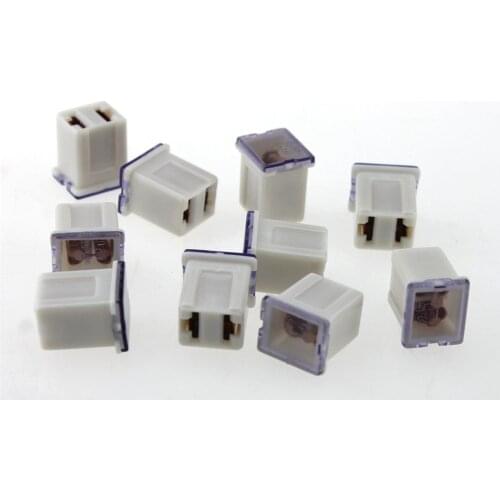 10 Pcs 25A 12V-58V Female Terminals Mini PAL Fuse FOR CAR Auto/ Mini PAL Fuse 25A Hot