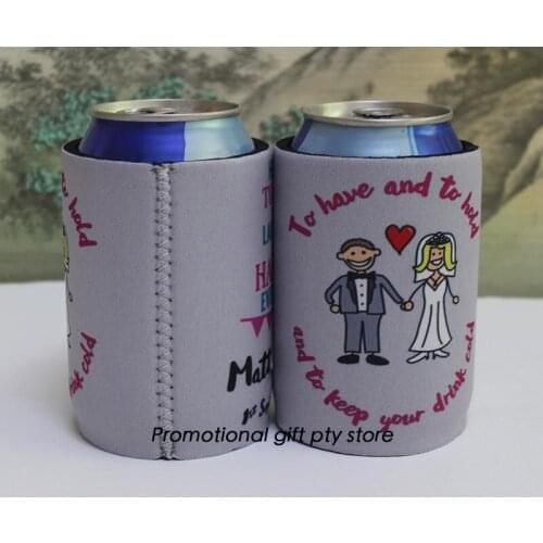 125pcs BRIDGES Coolers Stubby Holders Insulated Can Cover Wedding Neoprene Wine Cooler Picnic Cooler Bag Ice Packs For Cans