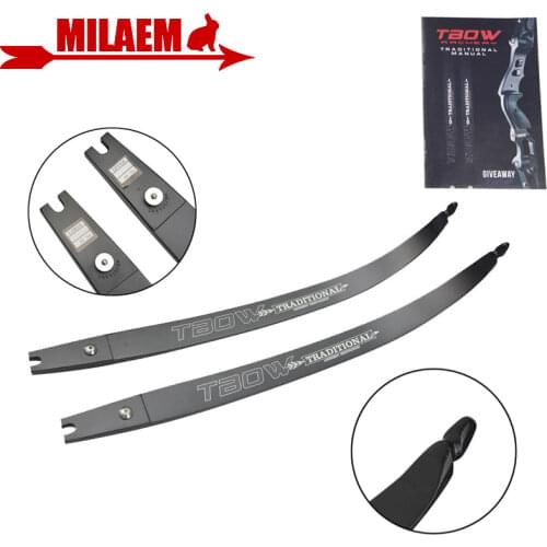 2pcs 30-55lbs Archery Recurve Bow Limbs ILF Bow Limbs Takedown Bow Right Hand Outdoor Shooting Accessories