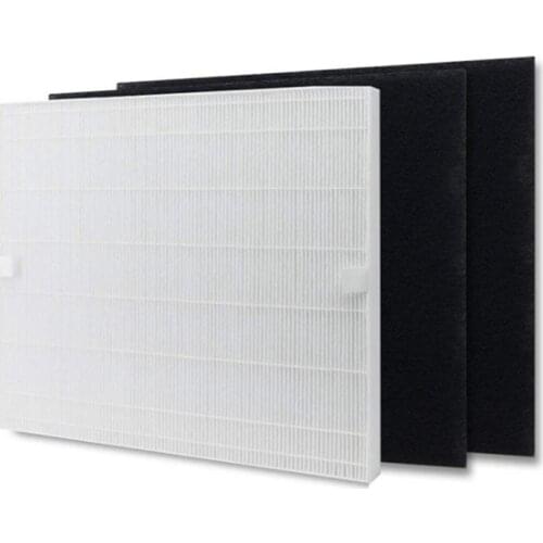 3Pcs Air Purifier Replace HEPA & Carbon Filter Set AP1512HH Fit for Coway AP-1512HH 1512