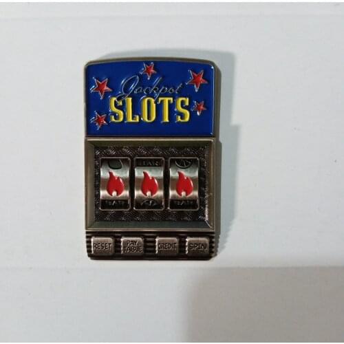3D Mini Slots Game Machine Engraving Metal Badge DIY Lighter Accessories for ZP Zorro Kerosene Lighter Decoration Man Gift