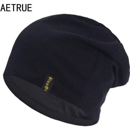 Brand Skullies Beanies Men Winter Hat Beanie Women Knitted Hats For Men Cap Autumn Gorro Baggy Skull Bonnet Male Winter Hat Cap