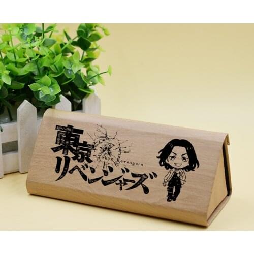Anime Tokyo Revengers Sano Manjiro Hanagaki Takemichi Fold Pencil Case Protective Hard Eye Glasses Case Storage Sunglasses Box
