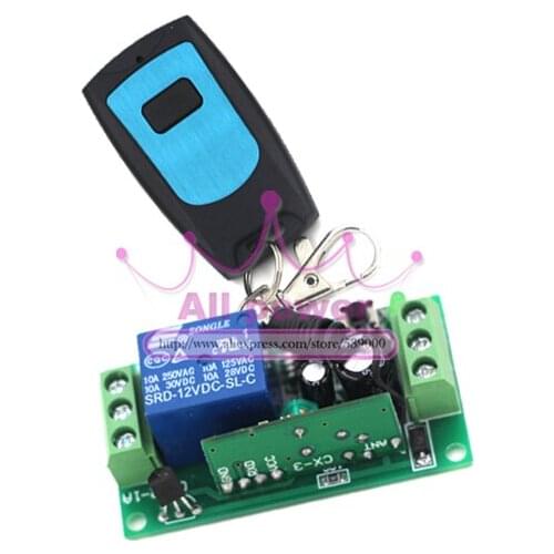 DC 12V Decoder Control Momentary Toggle Latch Multifunction Relay Remote Switch Module