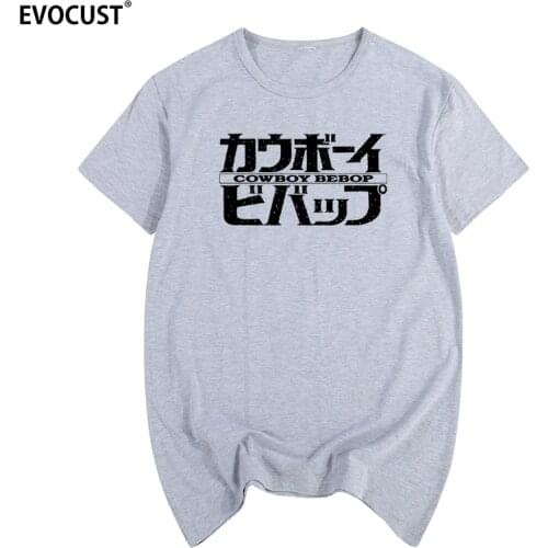 Cowboy bebop logo Summer print T-shirt Cotton Men T shirt New women TEE