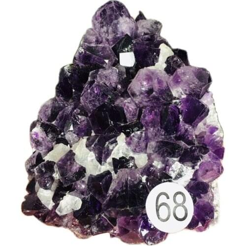 TOP Natural Purple Amethyst Cathedral Quartz Crystal Cluster Mineral Specimen from Brazil