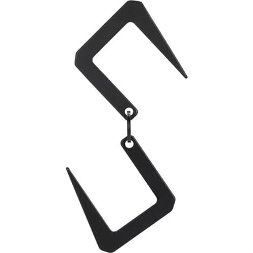 Outdoor Hanging Hook S-Shaped Pot Pan Lamp Holder Hook for Camping Hiking Stainless steel Metal Buckle Hanging Hooks