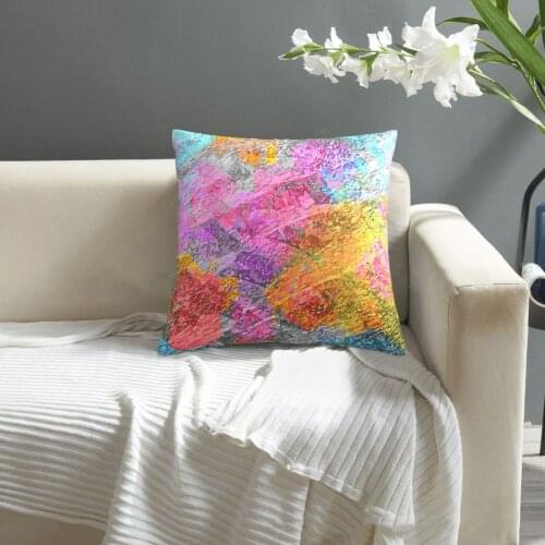 Abstract Colors pillowcase printed cushion cover sofa waist pillow pillow cover