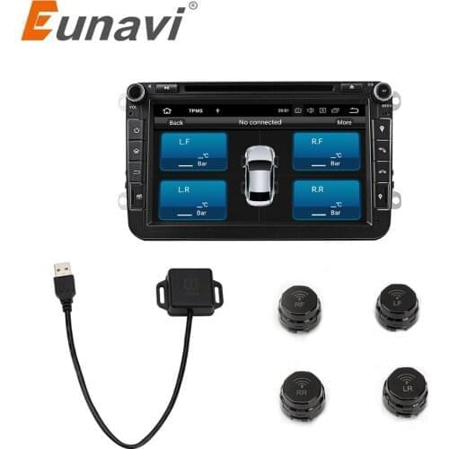 Eunavi New Car Tire Pressure Monitoring Intelligent System TPMS with 4 Internal Sensor for WG WE Series