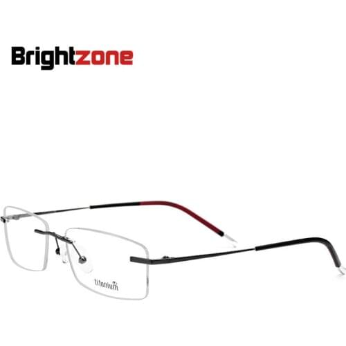 Brightzone B Titanium IP Frame men Glasses Exceed Light Pure Business Affairs Spectacle Frame Match eyeglasses oculos grau gafas