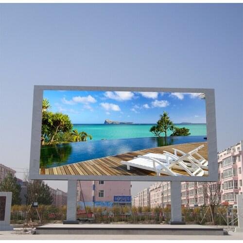 P6 Outdoor LED Display Big Screen 576x576mm Die Casting Aluminum Cabinet HD High Brightness Waterproof Advertising Display