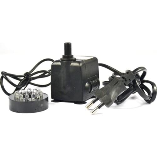220V 6W submersible pump water pump with 12 LED lights