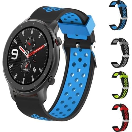 For Huami Amazfit GTR 47mm Sport Silicone Strap 22mm Watch Band Silicone Bracelet Belt Watchband For Xiaomi Huami Amazfit 2 2S