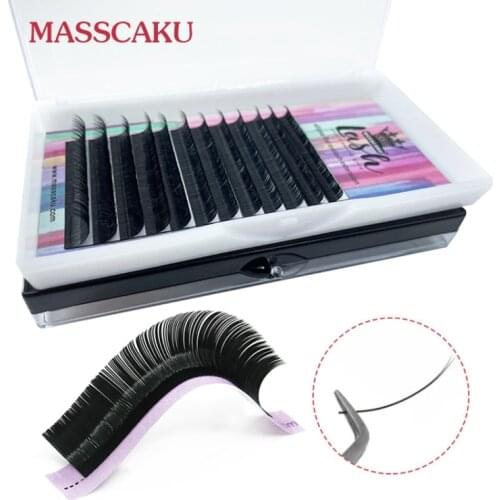 Wholesale Professional Private Label Soft Matte Black C/D curl 0.15mm 0.20mm eyelash extensions flat eyelashes lash For Makeup