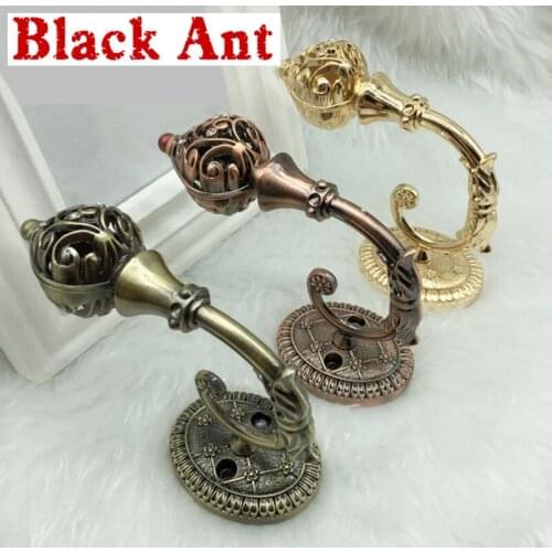 Retro Fashion Alloy Curtain Hanging Ball Wall Hook Curtain Accessories Clips Home Decoration Holder Hanger High Quality 144 #20