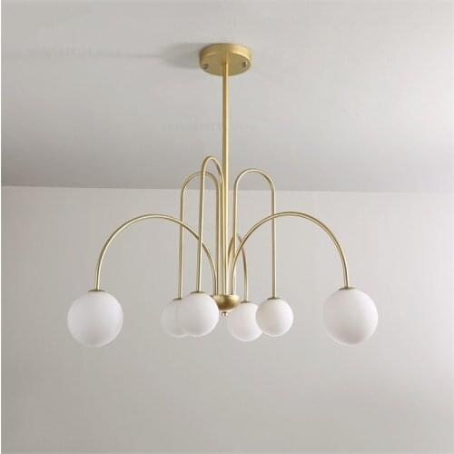 Nordic modern pendant light Italian Led Iron pendant lights Branch Glass Living Room pendant Lighting Deco kitchen Hanging Lamps