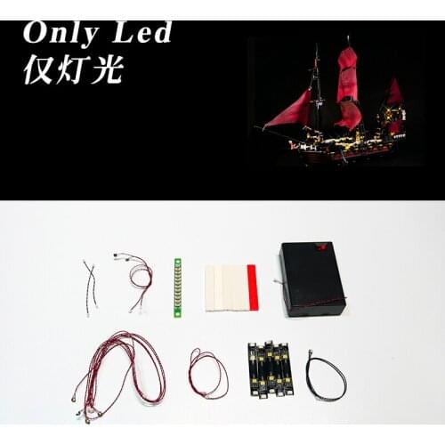 Only LED light for Pirates Ship boat 4195 Queen Annes Revenge (NOT Include The Model)