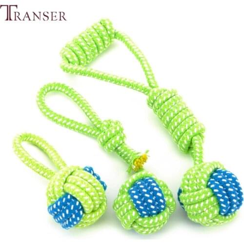 LHUANG Pet Supply Dog Toys Chew Teeth Clean Outdoor Traning Fun Playing Green Rope Ball Toy For Large Small Dog Cat 71229