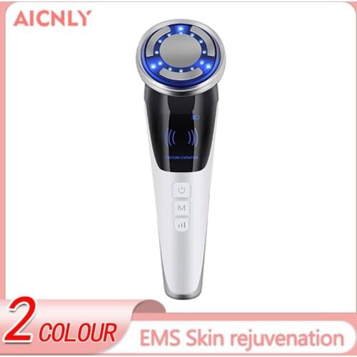 Ultrasonic Face Skin Rejuvenation EMS Facial Massager Vibration Wrinkle Removal Photon Light Therapy RF EMS Face Lift Machine