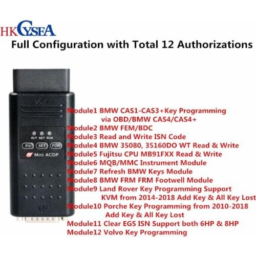 Yanhua Mini ACDP Programming Master Full Configuration with Total 12 Authorizations