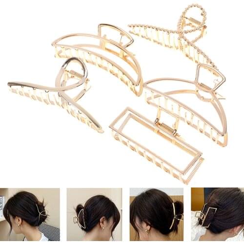 1PC Women Barrettes Metal Hair Claws Hair Accessories Hairclips Hairpins Ladies Hairclips Hairpins Ladies Hairgrip Headwear Girl