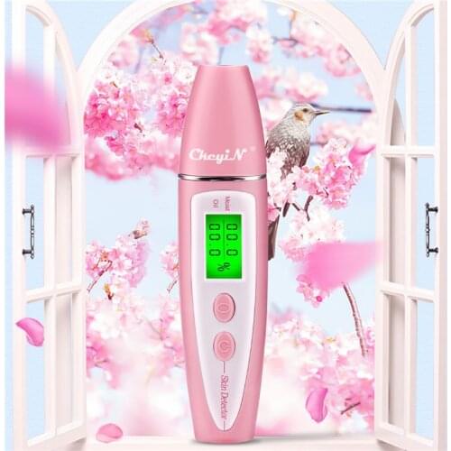 LCD Display Body Skin Analyzer Face Skin Moisture Oil Content Tester High Precision Facial Moisture Monitor Battery Operated 31