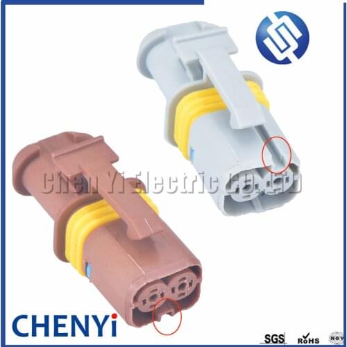 1 set 2 Pin Waterproof Connector 18286000002 Electrical Lear Connectors Sealed Automotive Female 18286.000.002 Light Socket