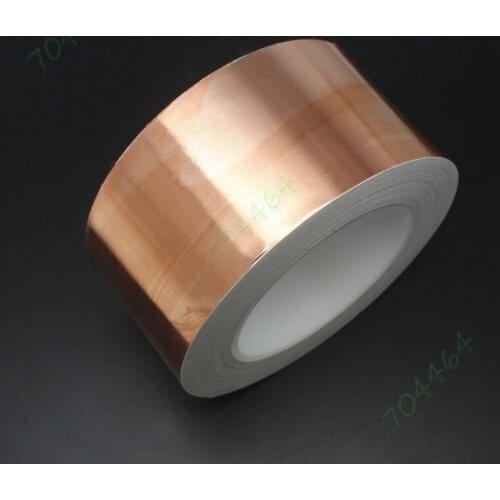 1pcs 60mm x 33M (108 feet) Guitar EMI Shielding Single Adhesive Conductive Copper Foil Tape