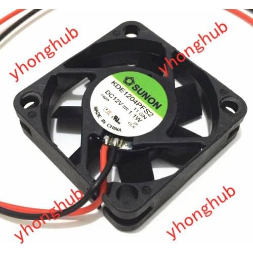 SUNON KDE1204PFS2 DC 12V 1.1W 40x0x10mm 2-wire Server Cooling Fan