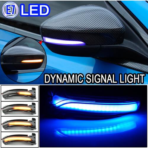 2pcs For Ford Focus 4 MK4 2019 2020 LED Dynamic Turn Signal Light Side Mirror Blinker Sequential Lamp