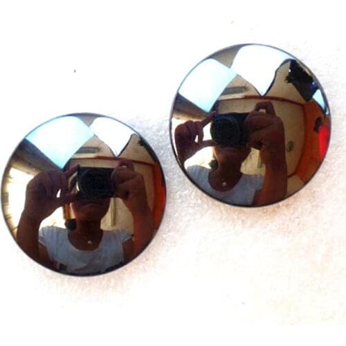 2 pieces/lot) Wholesale Natural Hematite Round CAB CABOCHON 38x7mm Free Shipping Fashion Jewelry Z4860