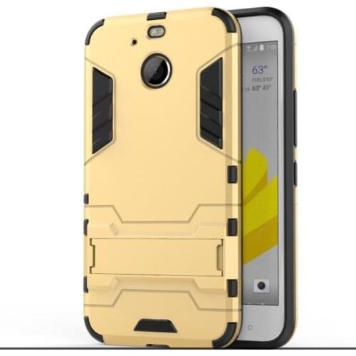 50pcs/lot Free shipping Stand PC +TPU 2 in 1 Hybrid Armor Cover For HTC Desire 10 Lifestyle/for HTC Bolt/For HTC Desire 10pro