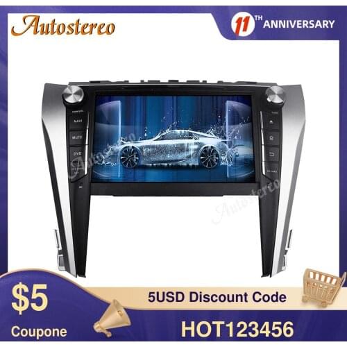 DSP For Toyota Camry 2015-2017 Car DVD Player Android 10.0 128GB Multimedia Player GPS Navigation Auto Radio Stereo Head Unit BT