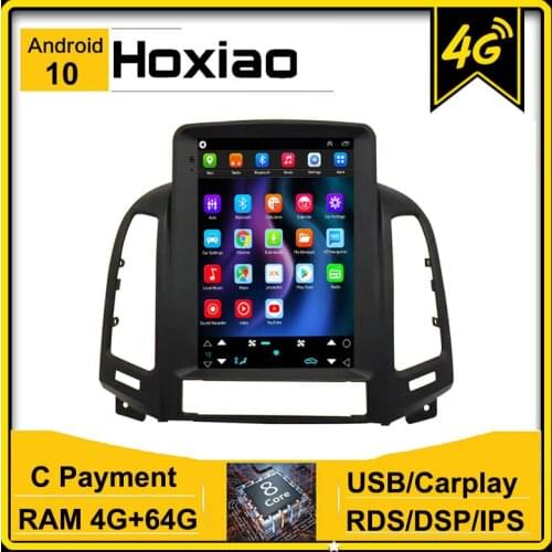 Car Android Multimedia Radio Player For Santa Fe 2006 2007 2008 2009 2010 2011 2012 Navigation 2Din Stereo Video 4GWIFI RDS DSP