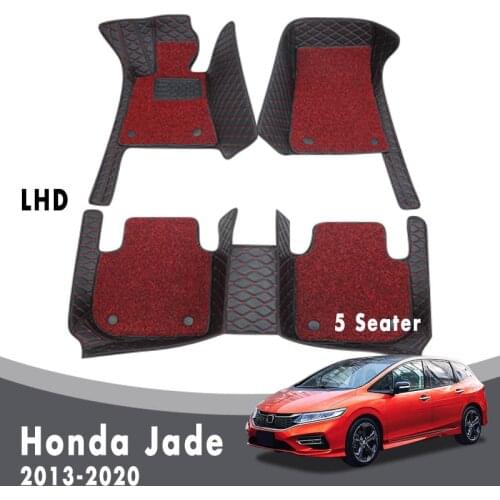 Car Floor Mats For Honda Jade 2020 2019 2018 2017 2016 2015 2014 2013 (5 Seater) Carpets Double Layer Wire Loop Interior