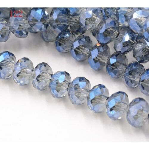 FLTMRH Box AB Color Created Crystal Quartz Rondelle Beads 6mm