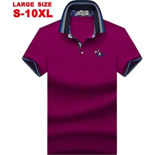 Mens Lapel Short Sleeve T-shirt Polo Fashion Business Casual Loose Large Half Sleeve Thin Solid Color T-shirt Summer