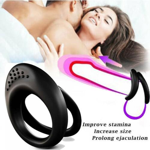 Penis Rings Cock Ring Elastic Scrotal Delay Ejaculation Clitoris Stimulation Male Chastity Device Sex Toys for Men